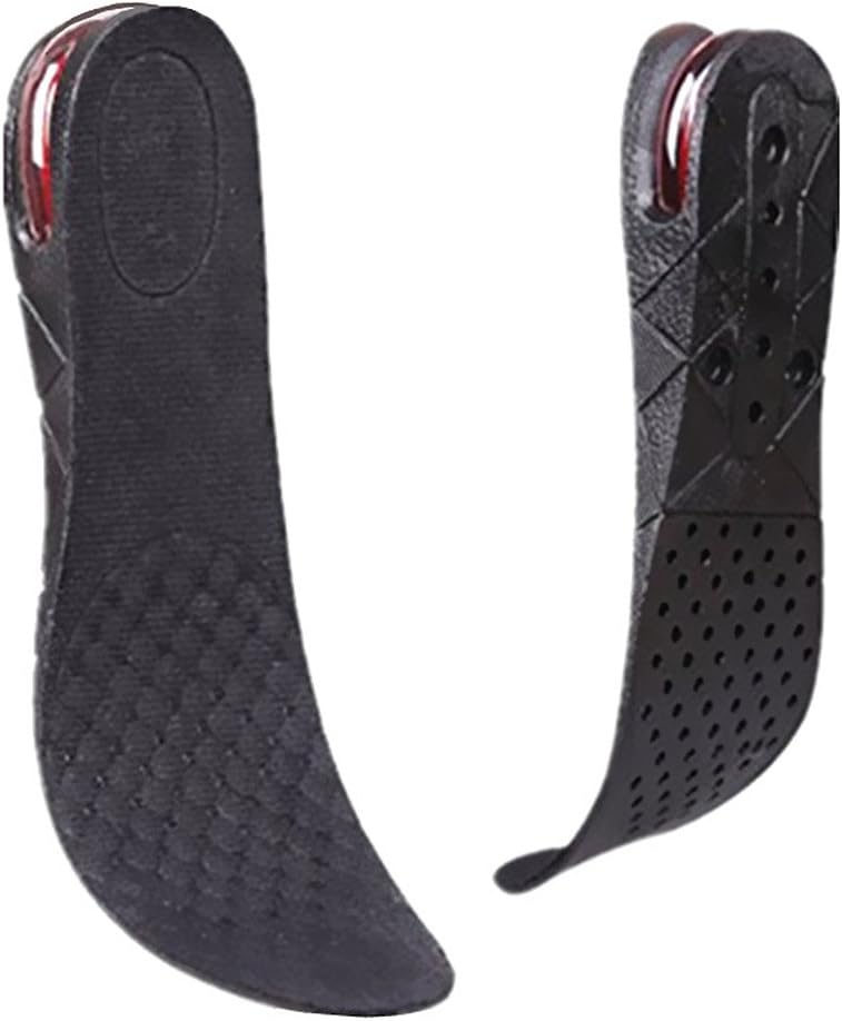 Kalevel Height Increase Insoles 3cm 1.2 Inches Height Increasing Insoles Shoe Lifts for Men Women Black