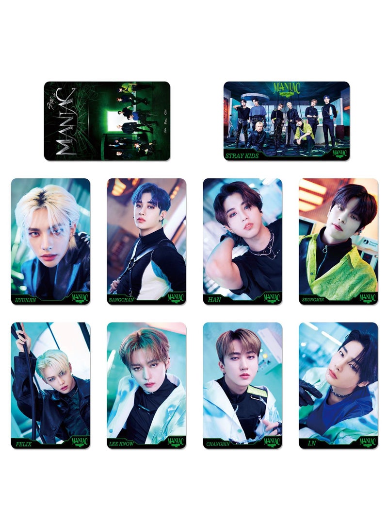 NIBEMINENT 9 Pcs Kpop Stray Kids MANIAC Lomo Cards Card For Fans Collection Gifts - Image 1