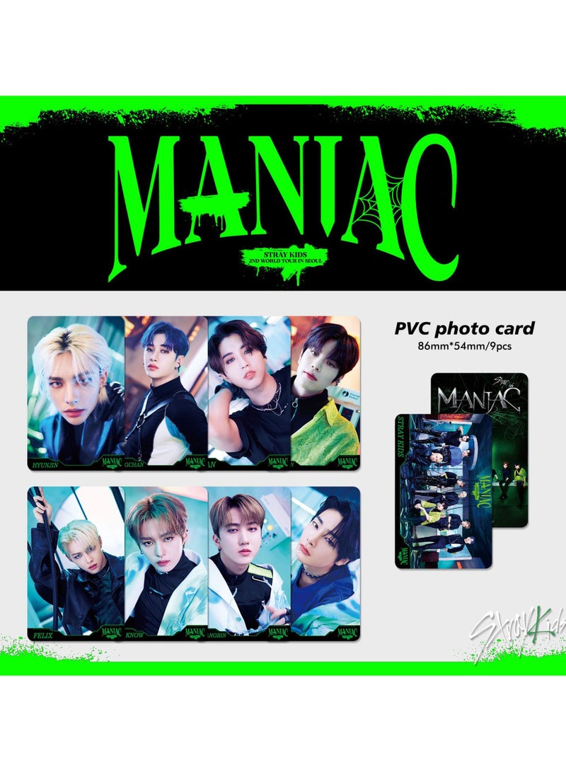 NIBEMINENT 9 Pcs Kpop Stray Kids MANIAC Lomo Cards Card For Fans Collection Gifts - Image 2