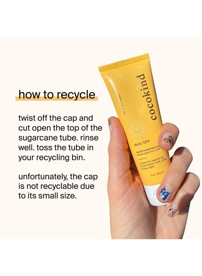 Cocokind Daily Spf Face Sunscreen Mineral Sunscreen With Zinc Oxide Unscented Reef Safe Sunscreen With Spf 32 Protection - Image 5