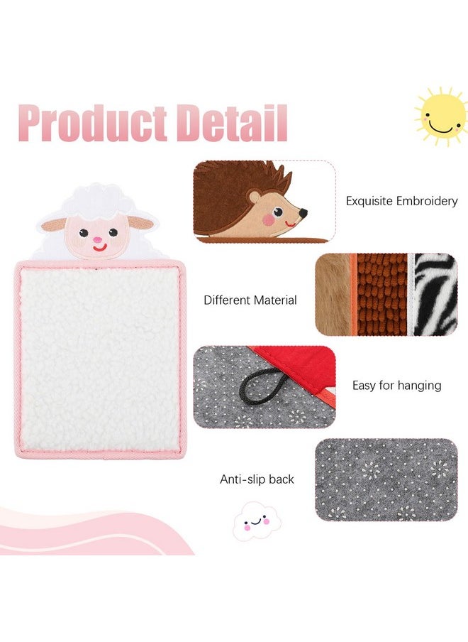 Syhood - 9 Pcs Sensory Animal Theme Mat Sensory Toys Sensory Wall Panel For Kids Autism Sensory Products Assorted Textured Sensory Toys For Autistic Boys Girls Sensory Room Calming Activity Supplies - Image 1