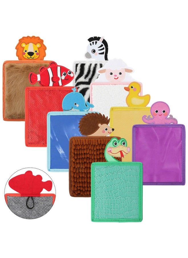 Syhood - 9 Pcs Sensory Animal Theme Mat Sensory Toys Sensory Wall Panel For Kids Autism Sensory Products Assorted Textured Sensory Toys For Autistic Boys Girls Sensory Room Calming Activity Supplies - Image 1