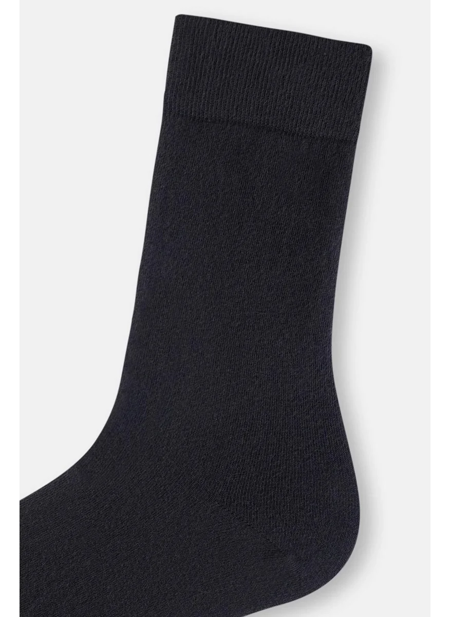 داجي Black Men's Cotton Long Socks