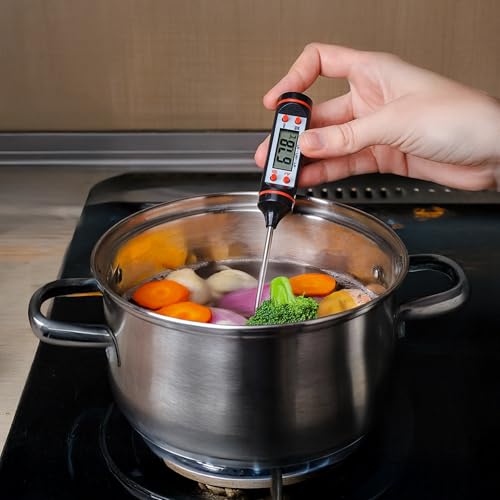 SOLARA Digital LCD Cooking Food Thermometer, Kitchen thermometer For Cooking, Milk,BBQ and Oil Thermometer Temperature Test Pen, Instant Read, Auto Turnoff - Image 5