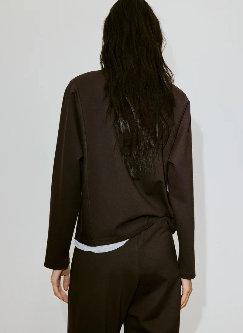 Mango Turtleneck sweatshirt with zip
