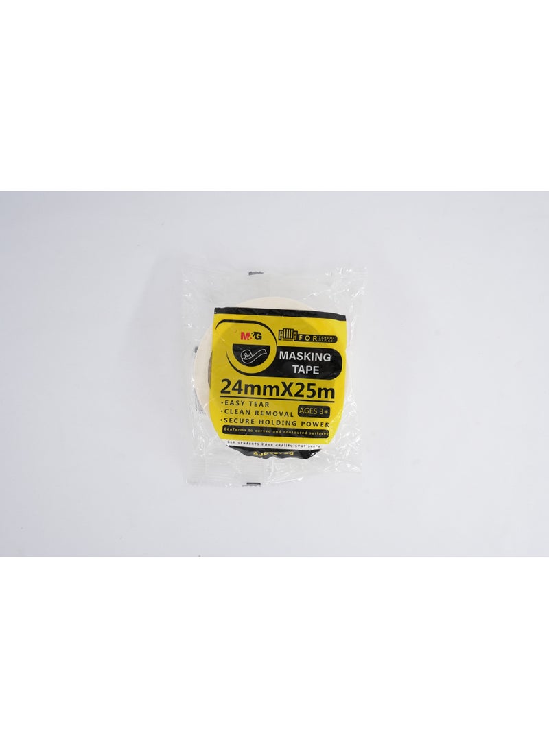 M&G Masking Tape 24mm*25m (1 roll) - Image 1