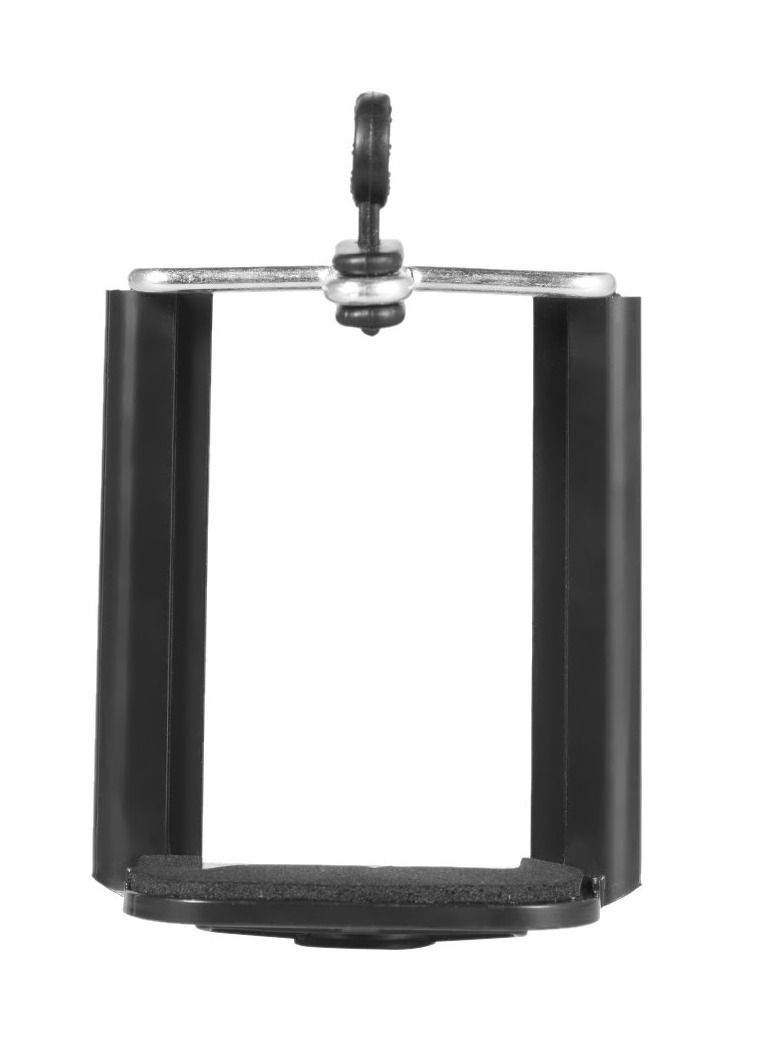 Selfie Monopod Tripod Smartphone Holder Clip Fasten Clasp - Black  - Image 4