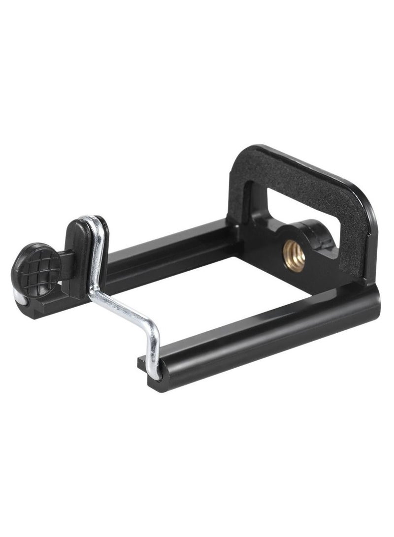 Selfie Monopod Tripod Smartphone Holder Clip Fasten Clasp - Black  - Image 2