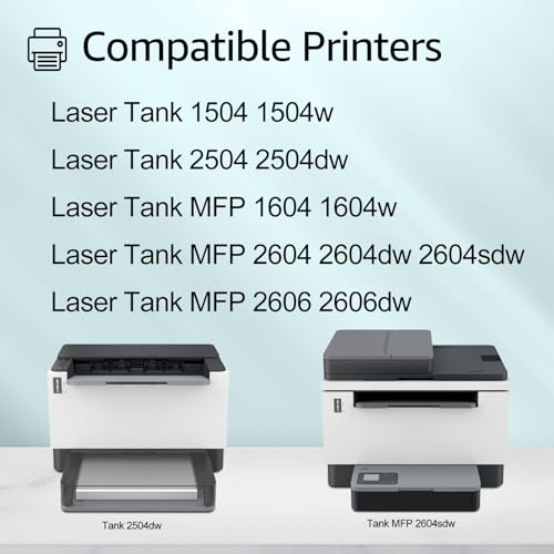 greencycle 153A Compatible Black Toner Reload Kit Replacement for HP W1530A for LaserJet Tank 2504dw LaserJet Tank MFP 2604sdw 1504 1504w 2504 1604 1604w 2604 2604dw 2606 2606dw4PC - Image 3