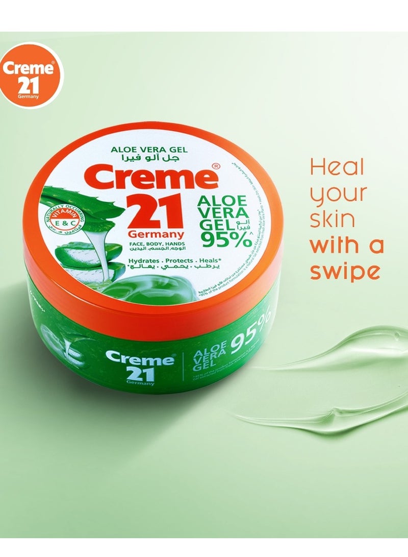 Creme 21 Creme 21 Moisturizing 95% Aloe Vera Gel 300 ml - Image 2