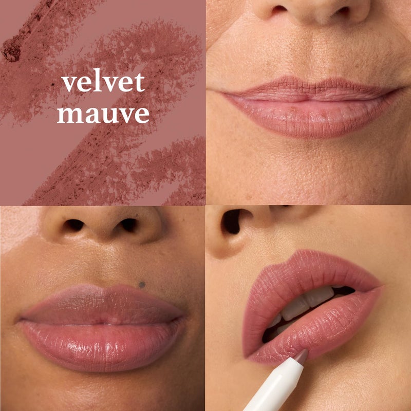 Julep With a Trace Retractable Creamy Long-Lasting Lip Liner, Brown Tinted Velvet Mauve - Image 2