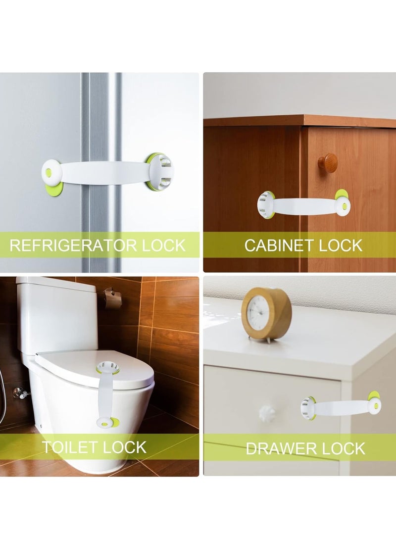 2 Pack Refrigerator Door Lock, Mini Fridge Lock Child Safety, Child Proof Cabinet Locks, Fits Perfectly for Locking Cabinets, Sliding Door, Drawers, Toilet Seat, Freezer, Closet Seat, Window, Oven