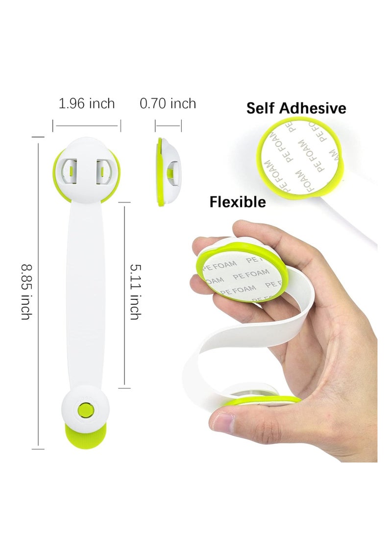 Generic 2 Pack Refrigerator Door Lock, Mini Fridge Lock Child Safety, Child Proof Cabinet Locks, Fits Perfectly for Locking Cabinets, Sliding Door, Drawers, Toilet Seat, Freezer, Closet Seat, Window, Oven  - Image 3