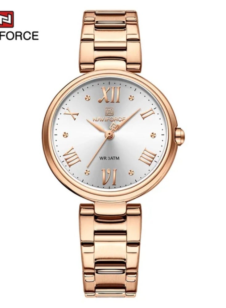 NAVIFORCE Top Brand NAVIFORCE Luxury Women's Watch Classic Waterproof Female Clock Stainless Steel Bracelet Ladies Wristwatches 2023 New