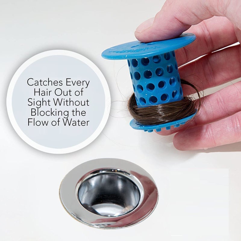SEASPIRIT Revolutionary Tub Drain Protector Hair Catcher/Strainer/Snare Silicone Kitchen and Bathroom Sink Filter Waste Stopper Strainer Sink Filter Multi-Color - Image 3
