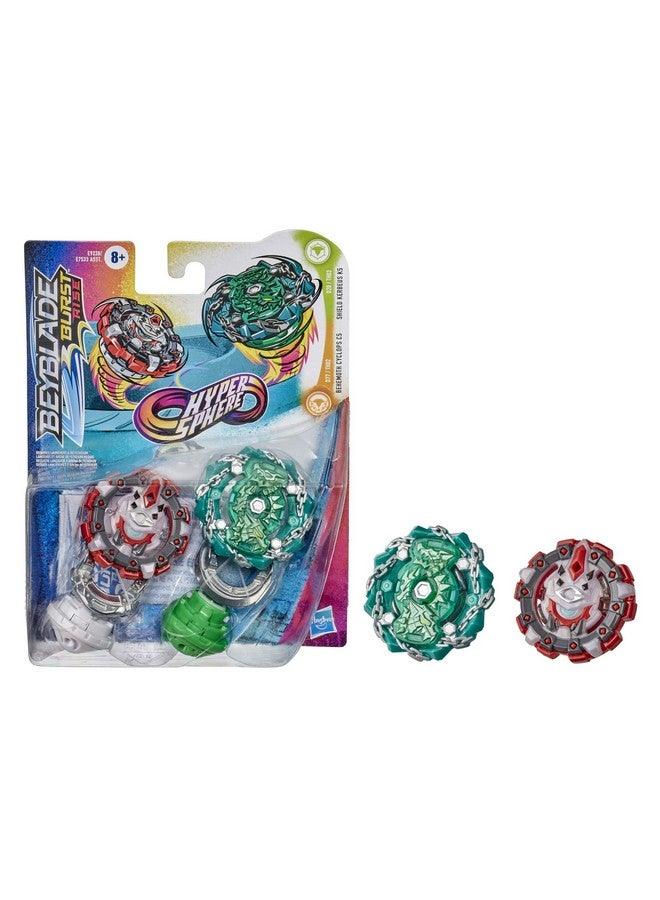 BeyBlade BEYBLADE Burst Rise Hypersphere Dual Pack Shield Kerbeus K5 and Behemoth Cyclops C5-2 Right-Spin Battling Top Toys, Ages 8 and Up  - Image 4
