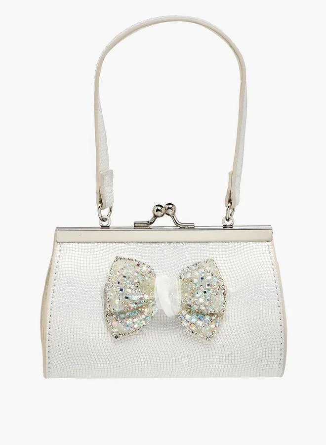 سيليست Handbag with Embellished Bow Ramadan Collection