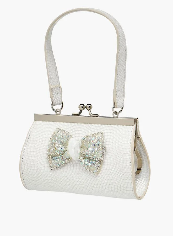 سيليست Handbag with Embellished Bow Ramadan Collection