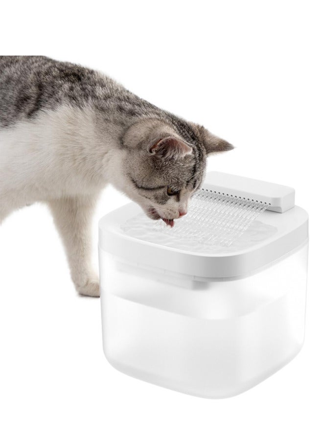 Assperdisc Cat Water Fountain 3L Automatic for Cats & Dogs,Pet Drinking Fountain with 3 Flow Modes, Filtration System,Dry Burn Prevention, Indoor Use (PP+ABS) - Image 1