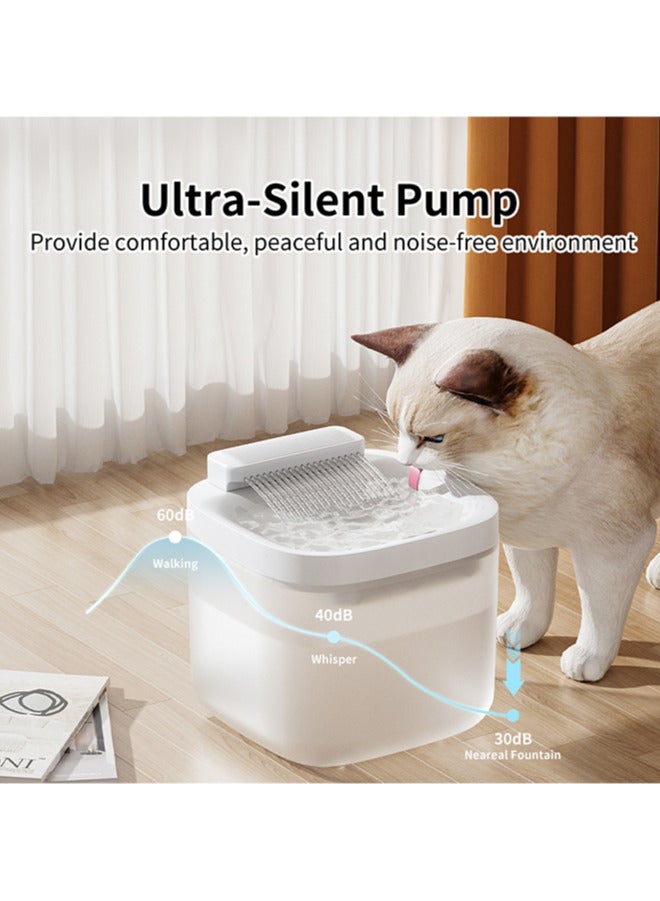 Assperdisc Cat Water Fountain 3L Automatic for Cats & Dogs,Pet Drinking Fountain with 3 Flow Modes, Filtration System,Dry Burn Prevention, Indoor Use (PP+ABS) - Image 3