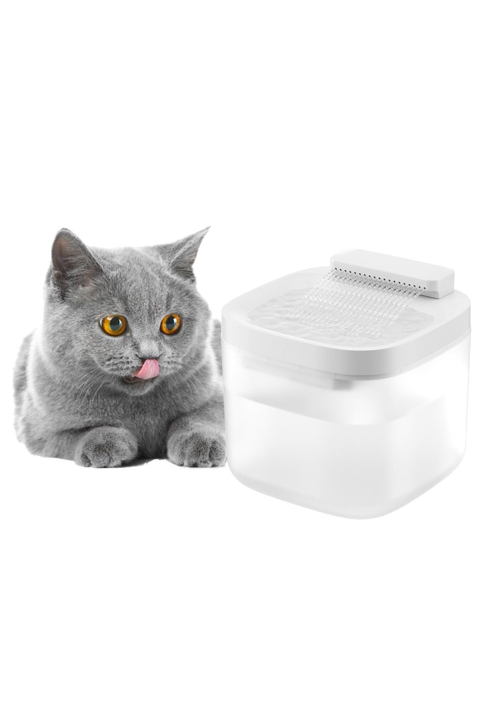 Cat Water Fountain 3L Automatic for Cats & Dogs,Pet Drinking Fountain with 3 Flow Modes, Filtration System,Dry Burn Prevention, Indoor Use (PP+ABS)