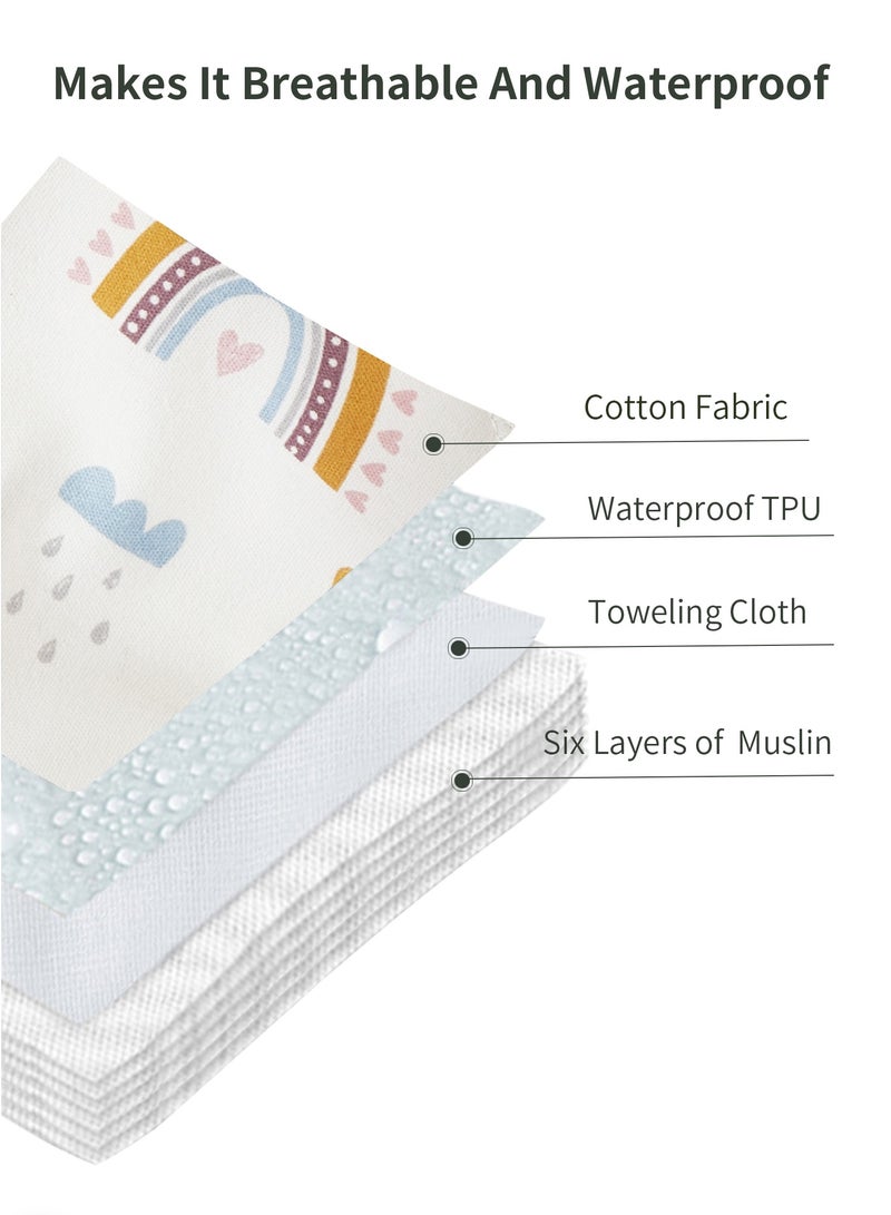 HFN Washable Baby Potty Training Pants 3 Packs, 6 Layer Breathable Cotton Cloth Diapers for Toddlers, Reusable Training Underwear Size L for Everyday Use - Image 3