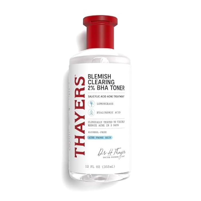 Thayers Blemish Clearing Salicylic Acid Toner, Acne Treatment Face Toner with 2% Salicylic Acid, Soothing and Non-Stripping Skin Care, 12 Fl Oz - Image 1