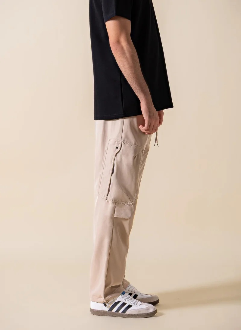 SHAPES Beige LIGHTWEIGHT CARGO TROUSERS for Men | Best Price UAE