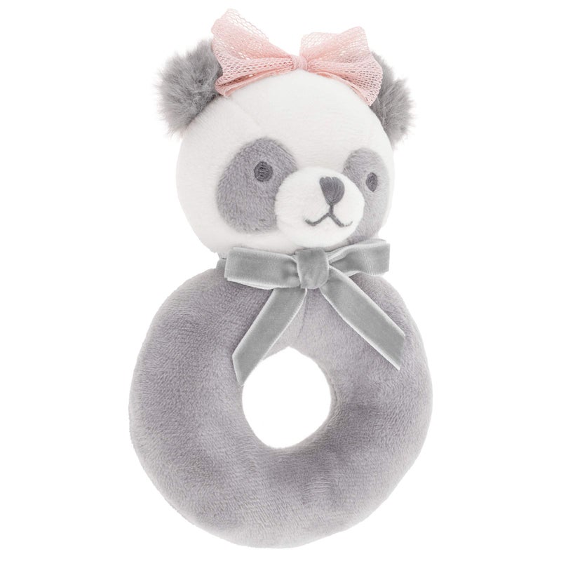 Stephen Joseph Baby Soft Plush Ring Rattle Panda
