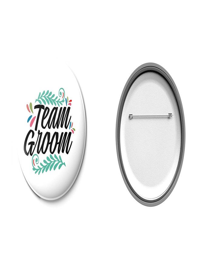 Hubops Groom to be sash with 20 pcs Team Groom pin Badge for Party Decoration Combo Pack (Gold Combo) - Image 3