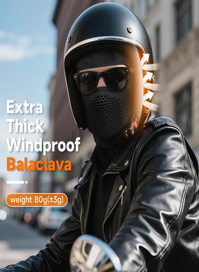 SPTSLFB Extra-Thick Warm Ski & Motorcycle Mask-Windproof Balaclava, Nose & Mouth Vents, Helmet-Friendly, Lining for Skiing/Riding - Image 2