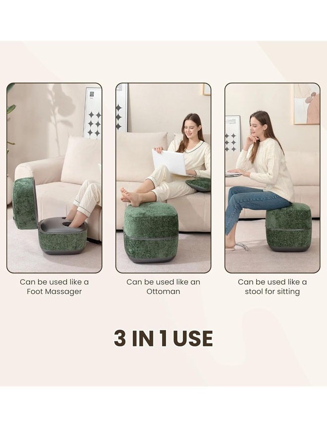 Nourest 3-in-1 Foot Massager Machine - Ottoman, Soothing Heat, Deep Kneading Therapy, Improved Blood Circulation & Foot Wellness, Relax for Home or Office Use  - Image 5