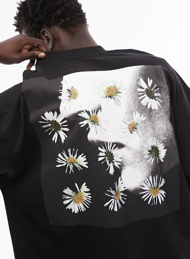 TOPMAN Printed Crew Neck T-Shirt
