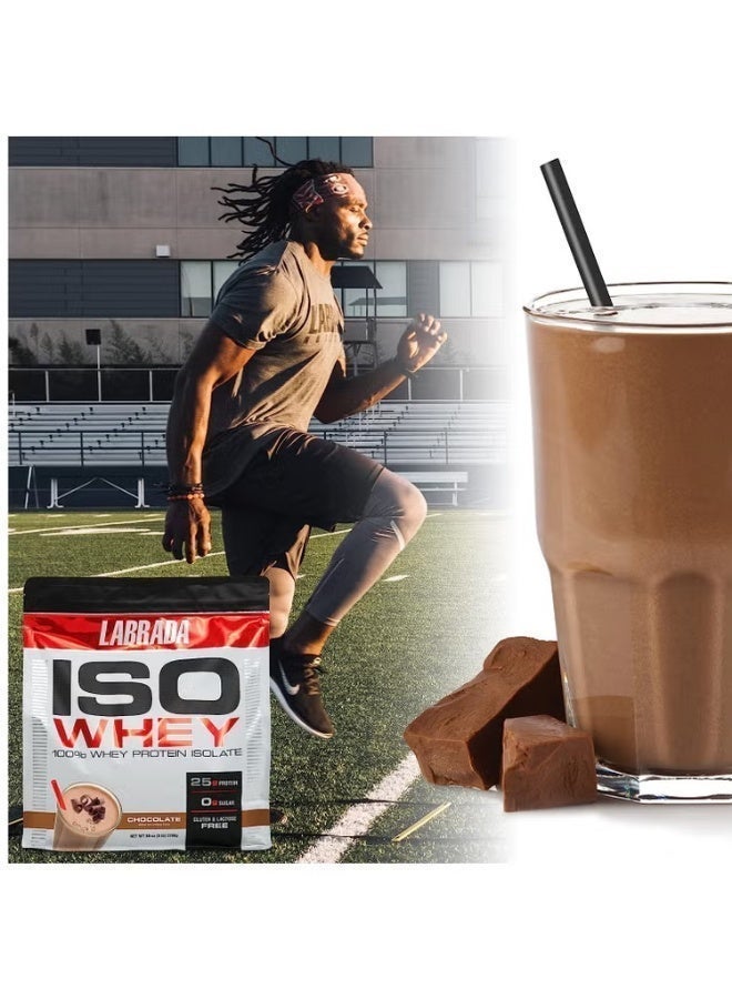 LABRADA ISO Whey Isolate Protein Chocolate 5 lb 2268g - Image 2