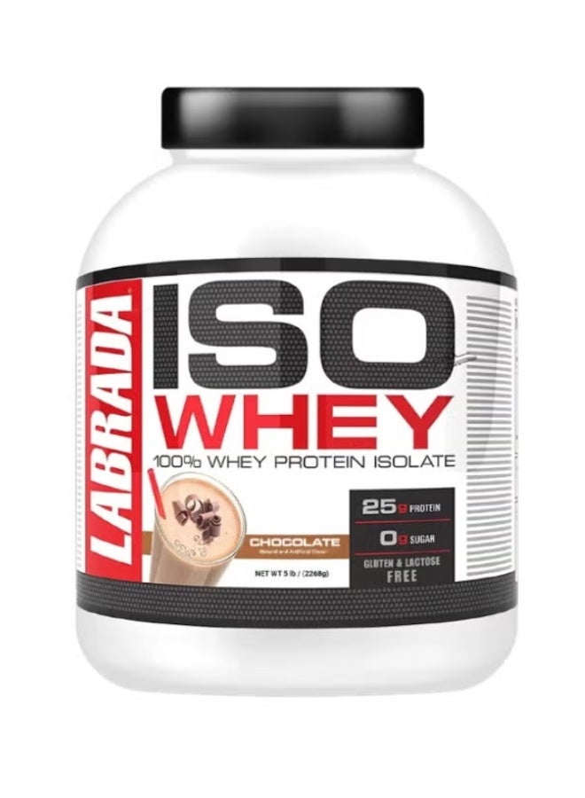 LABRADA ISO Whey Isolate Protein Chocolate 5 lb 2268g - Image 1