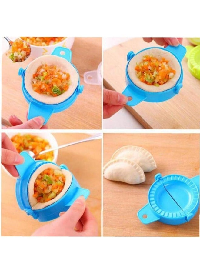 silvercnc - 3pcs Dumpling Molds dough Press, Meat Pie Pastry Sealer samosa, Pasty Cutter & Smiley Face Magnet - Image 1