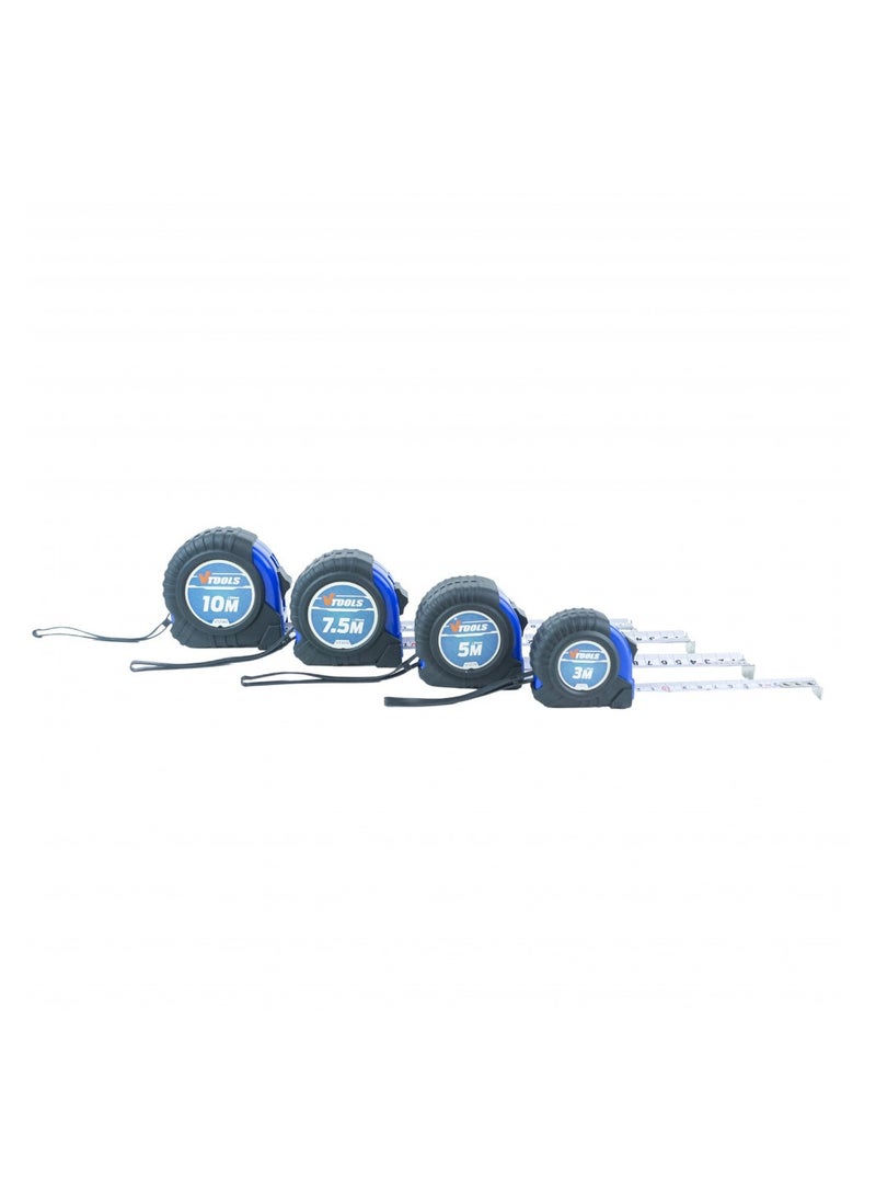 VTOOLS - 5M Measuring Tape, 1mm Blade Thickness, Self-Lock Tape Measure, Easy to Read, Magnetic Tip Hook and Shock Absorbent Case 5M - Image 1