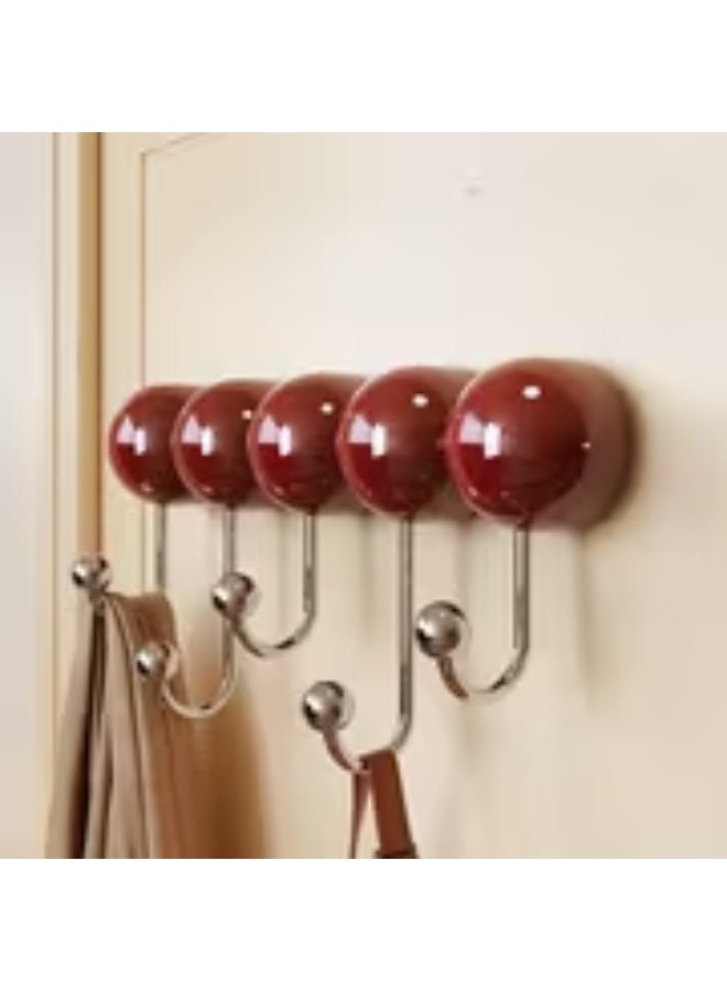 إيروريكس علاقة معاطف جدارية عصرية بـ 6 خطافات – منظم بلاستيك متين موفر للمساحة للمدخل وغرفة النوم - Image 4