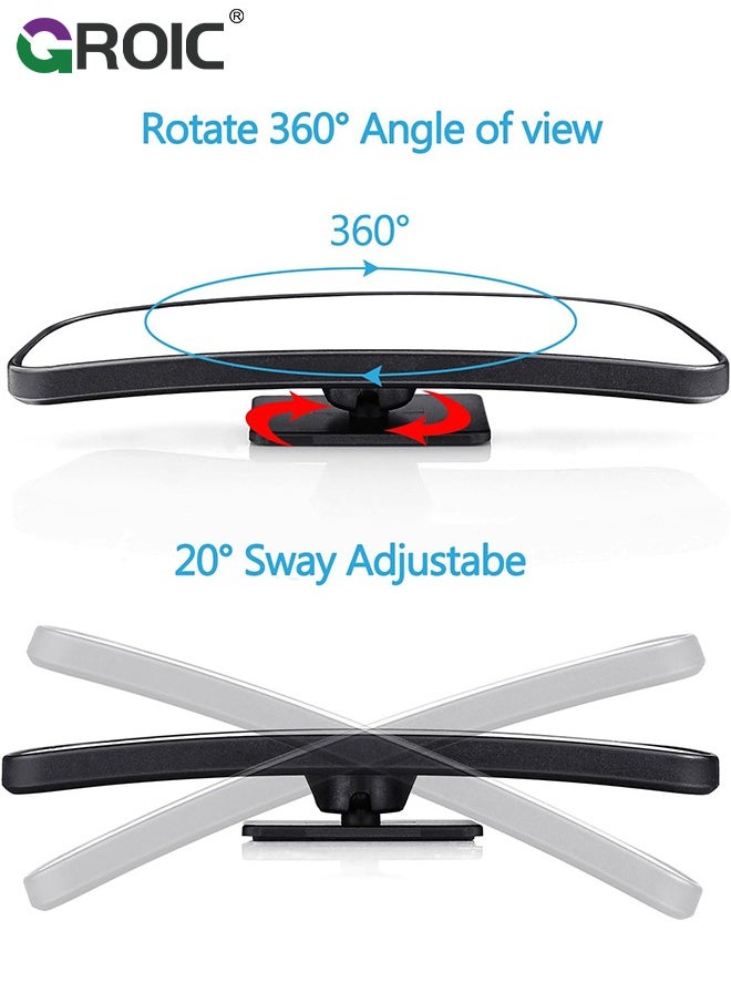 GROIC 2 Packs Blind Spot Mirror for Car, Blind spot Mirrors Parking aid Mirror for Cars, Paste in Type Rotatable Wide Angle Convex Mirror,Universal Automotive Exterior Accessories  - Image 4