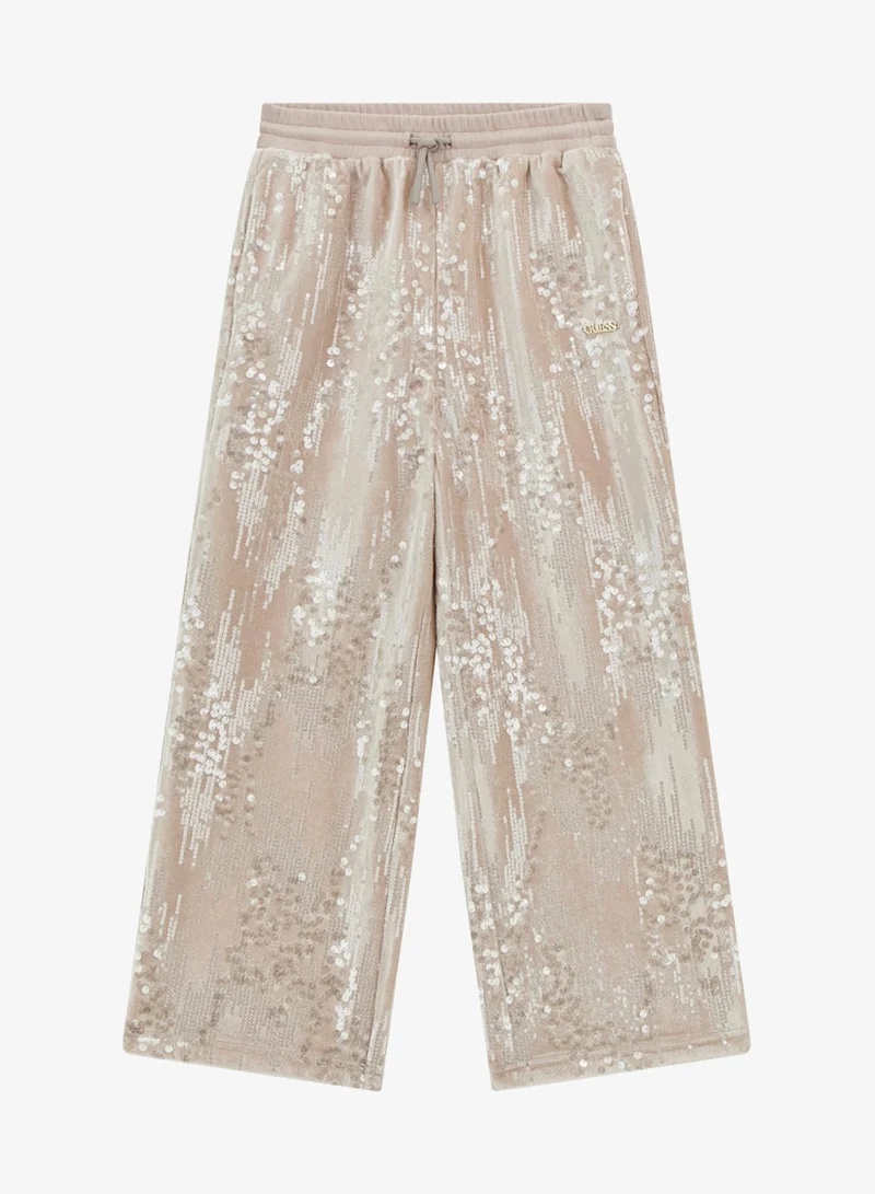 GUESS Kids Sequins Wide Leg Pants