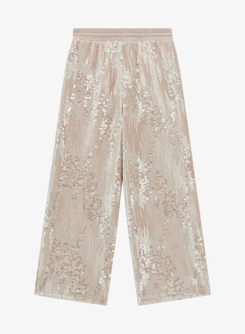 GUESS Kids Sequins Wide Leg Pants