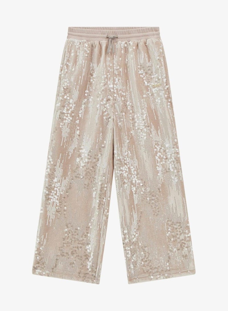 GUESS Kids Sequins Wide Leg Pants - Image 2