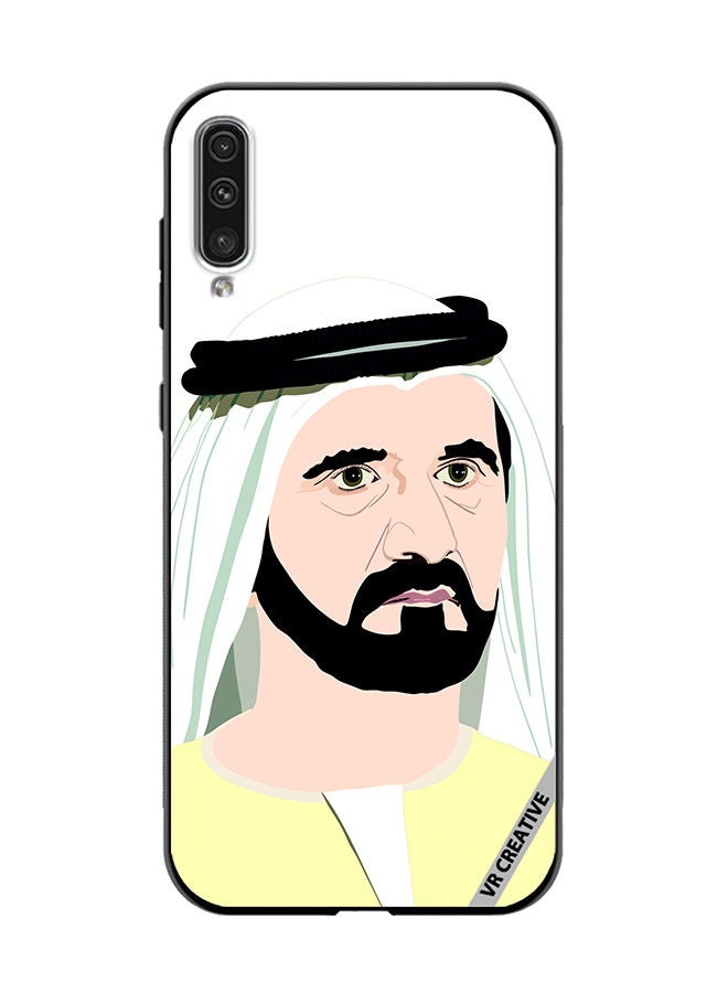 VR CREATIVE Protective Case Cover For Samsung Galaxy A70/A70s Sheikh Mohammed Bin Rashid Al Maktoum Design Multicolour - Image 1
