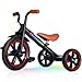 KRIDDO Kids Tricycle 12 Inch Puncture Free Wheel w Front Light Adjustable Seat Height Gift for 25 Year Olds BlackLED - Image 2