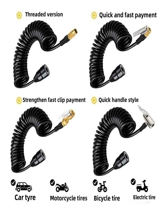 OUKENS Car Air Pump Extend Hose, PS20 Female Plug Inflator Extension Tube for American Tire Nozzle Car Motorcycle (700cm/23ft) - Image 4