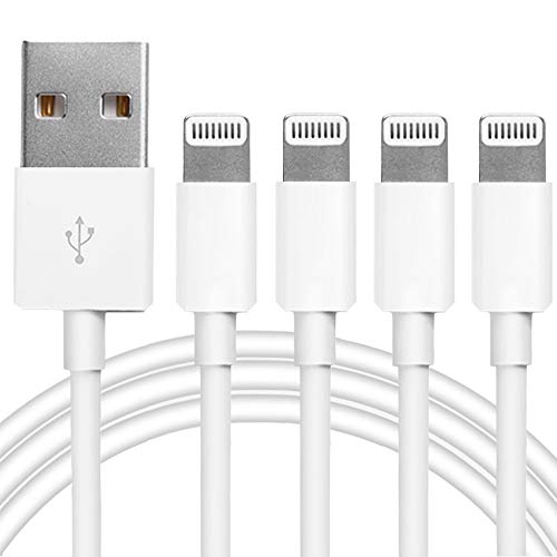 Mailesi 4Pack [Apple MFi Certified] Charger Lightning to USB Charging Cable 6FT Cord Compatible iPhone 14/13/12/11 Pro/11/XS MAX/XR/8/7/6s Plus,iPad Pro/Air/Mini,iPod Touch - Image 1