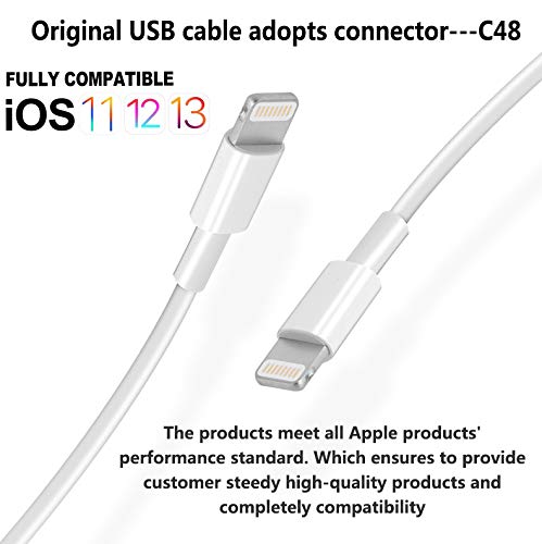 Mailesi 4Pack [Apple MFi Certified] Charger Lightning to USB Charging Cable 6FT Cord Compatible iPhone 14/13/12/11 Pro/11/XS MAX/XR/8/7/6s Plus,iPad Pro/Air/Mini,iPod Touch - Image 4
