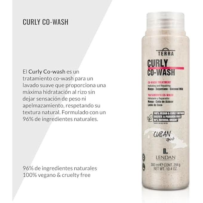 Terra - COWASH CURLY METHOD - TERRA CURLY CO-WASH - 300 ML - GENTLE CLEANSING - DEFINED CURLS WITHOUT PEELING - DEEPLY MOISTURISING HAIR - REDUCES FRIZZ - Image 3