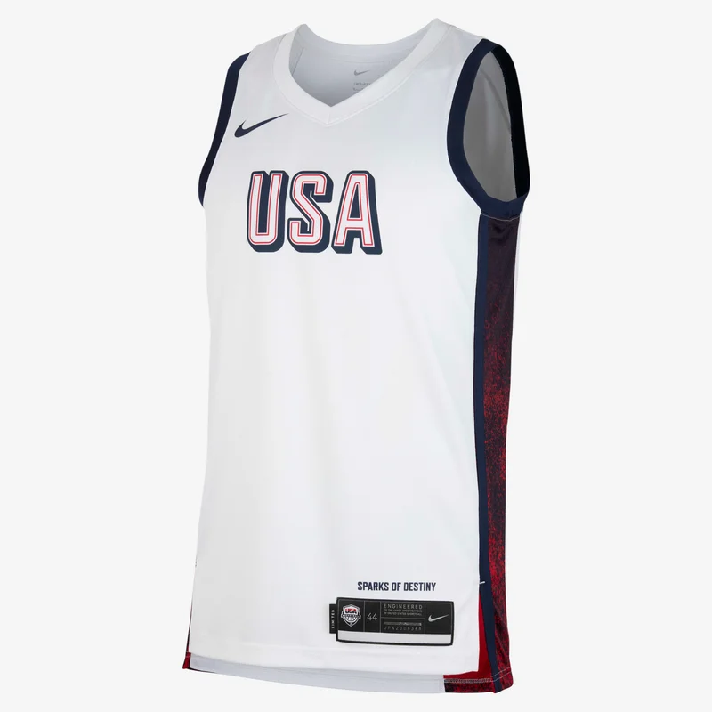 Nike White Men's USAB Limited Home Basketball Jersey for Men | Best Price UAE