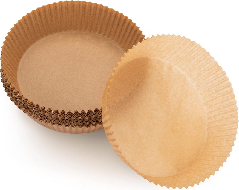 LSR LORESO Air Fryer Liners Disposable Parchment Paper, 100 Count - Round 6-7 Inch, Non- Stick Parchment Paper Sheets Liners For Air Fryers 2-5 Quart, Disposable Round Air Fryer Liners (6.3" Round - 100CT) - Image 2